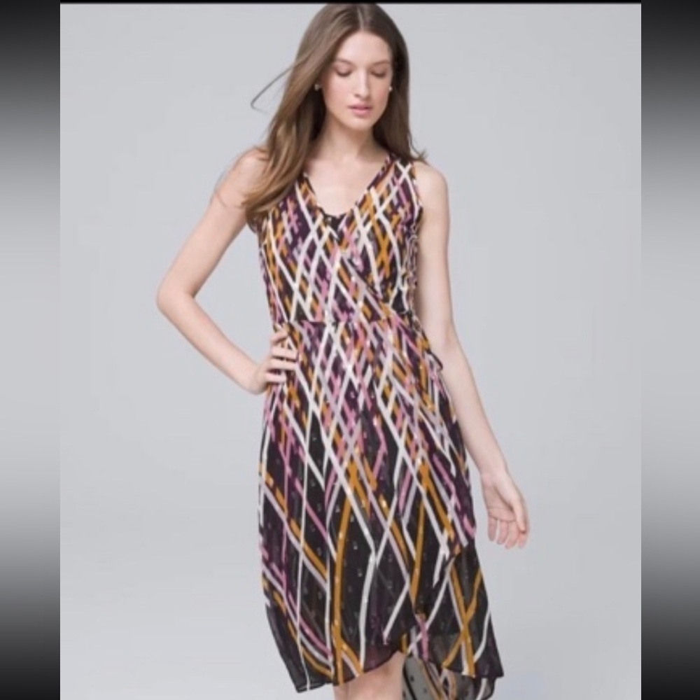 🎁WHBM Multicolor Geometric Pattern Dress & 🎁Dress